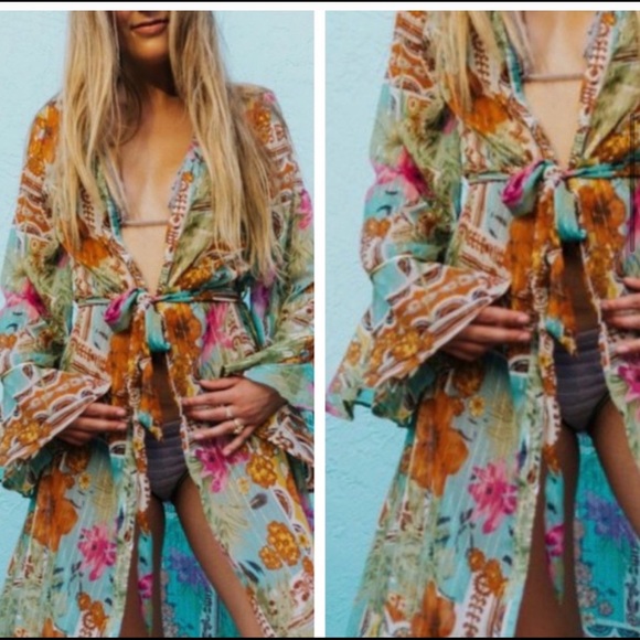 NWT Gypsy Spell Kimono Cover Up - Picture 2 of 13